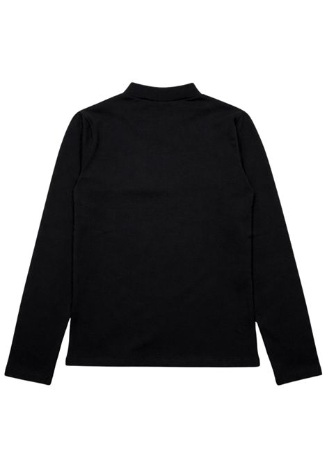 T-shirt bambina nera in cotone Patrizia Pepe | 7M0748N/MANERO